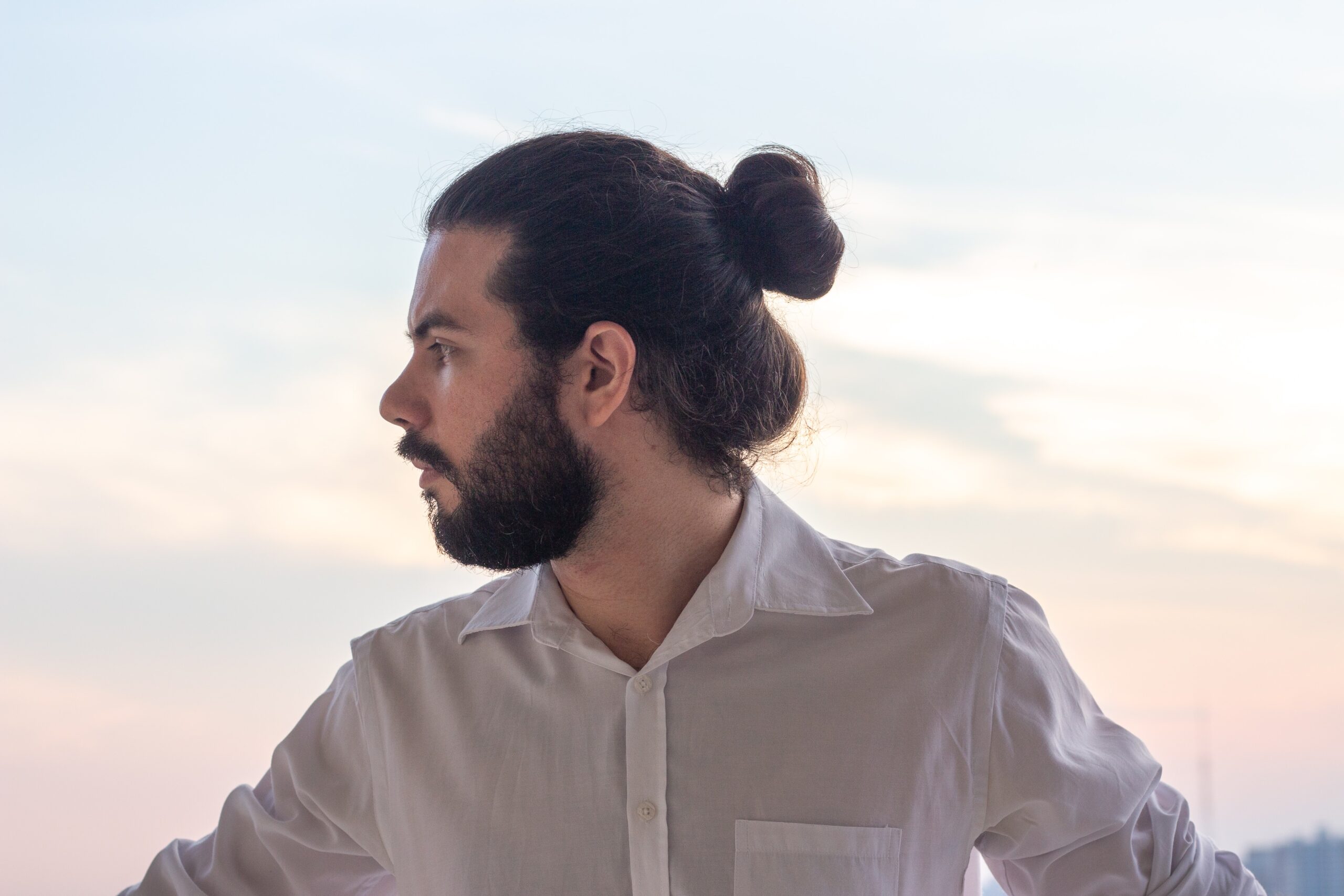 man bun